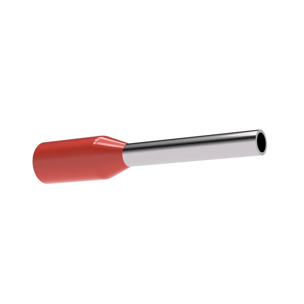 Terminal de câble électrique 0.5mm² 8mm rouge