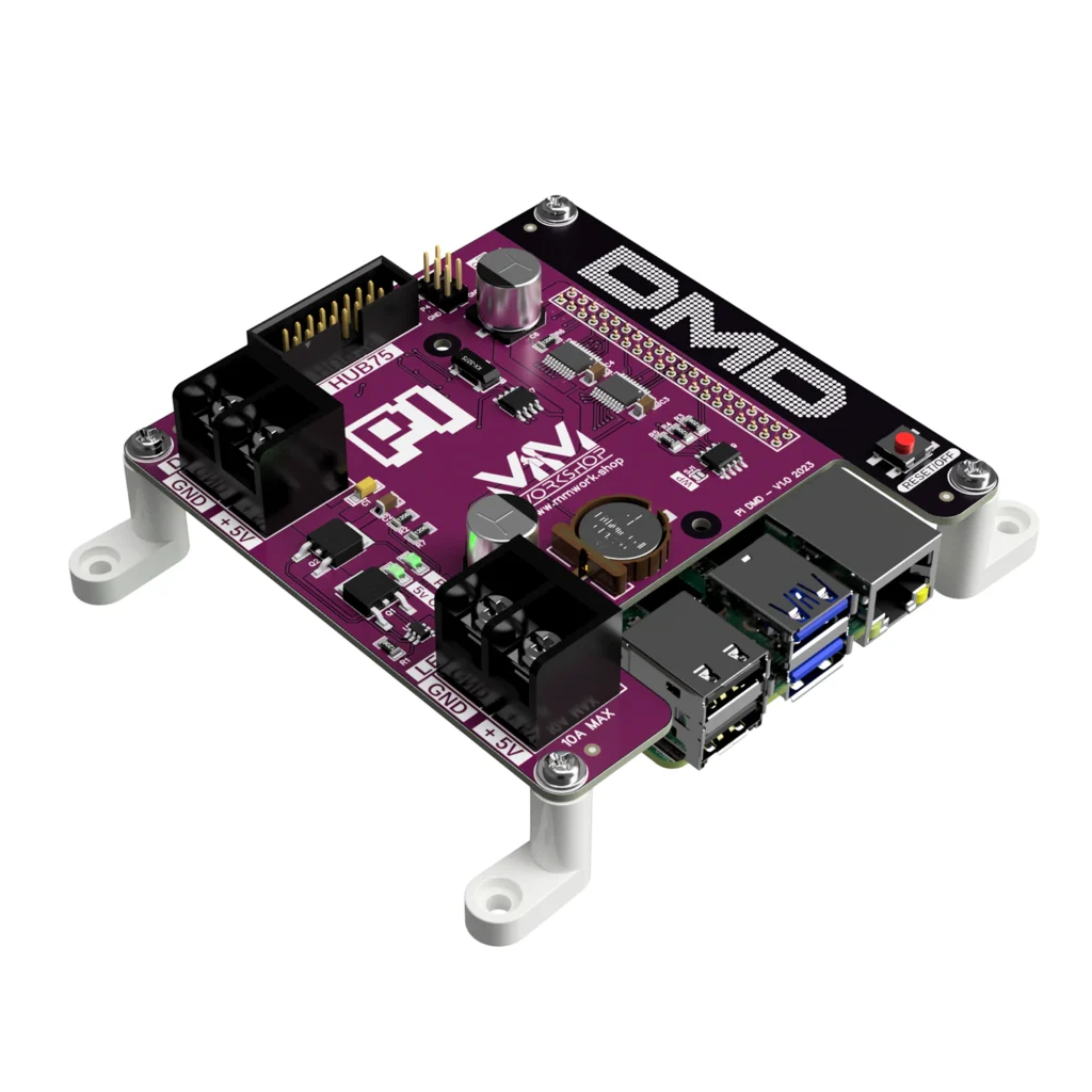 Pi DMD pour matrice LED RGB HAT Raspberry Pi 4