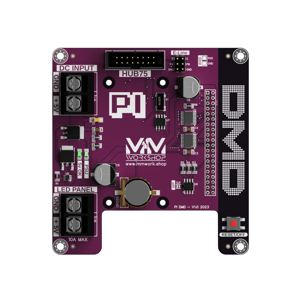 Pi DMD pour matrice LED RGB HAT Raspberry Pi