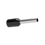 Terminal de câble électrique 1mm² 8mm noir