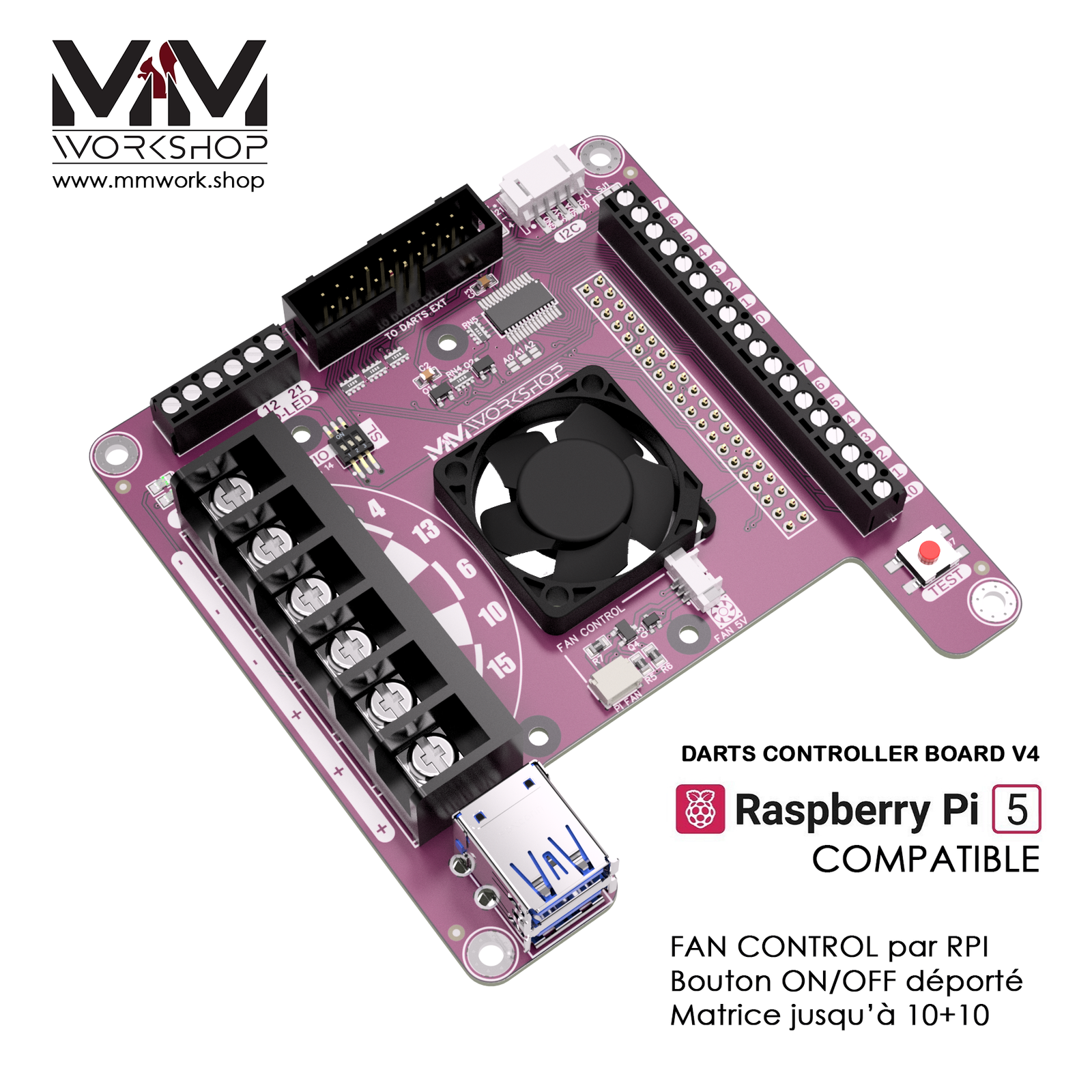Raspberry Pi 5 Dartscab controller