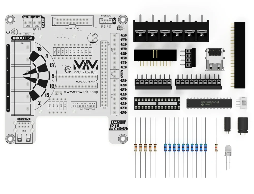 Pcb Dart Control Board Kit éclaté Top