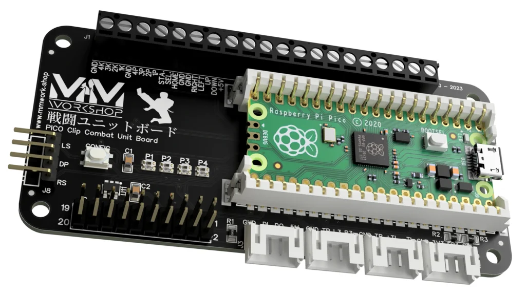 GP2040-CE Raspberry Pico Clip Combat Unit Board