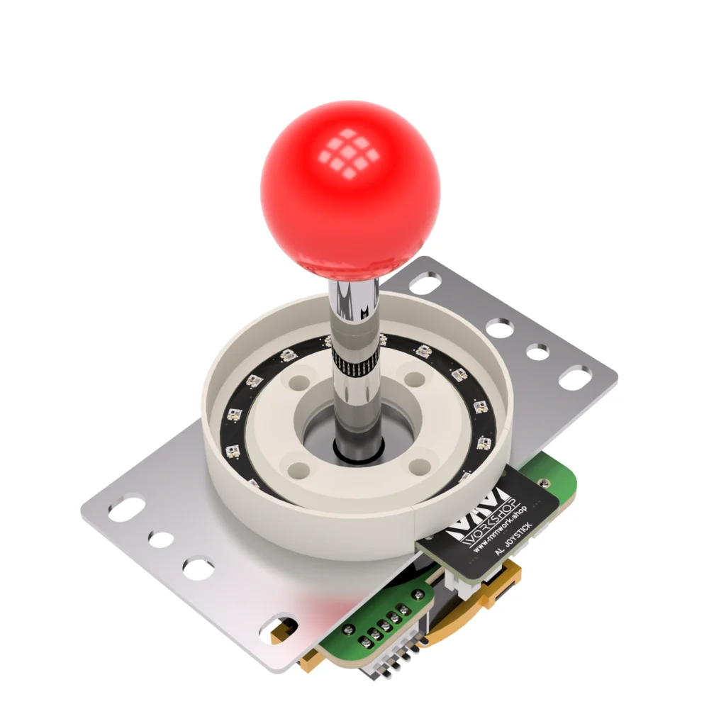 Arcade Led Rgb Contour Joystick Gp2040-Ce Sanwa Jlf Top