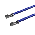 Câble PH2.0 double terminal 30CM bleu