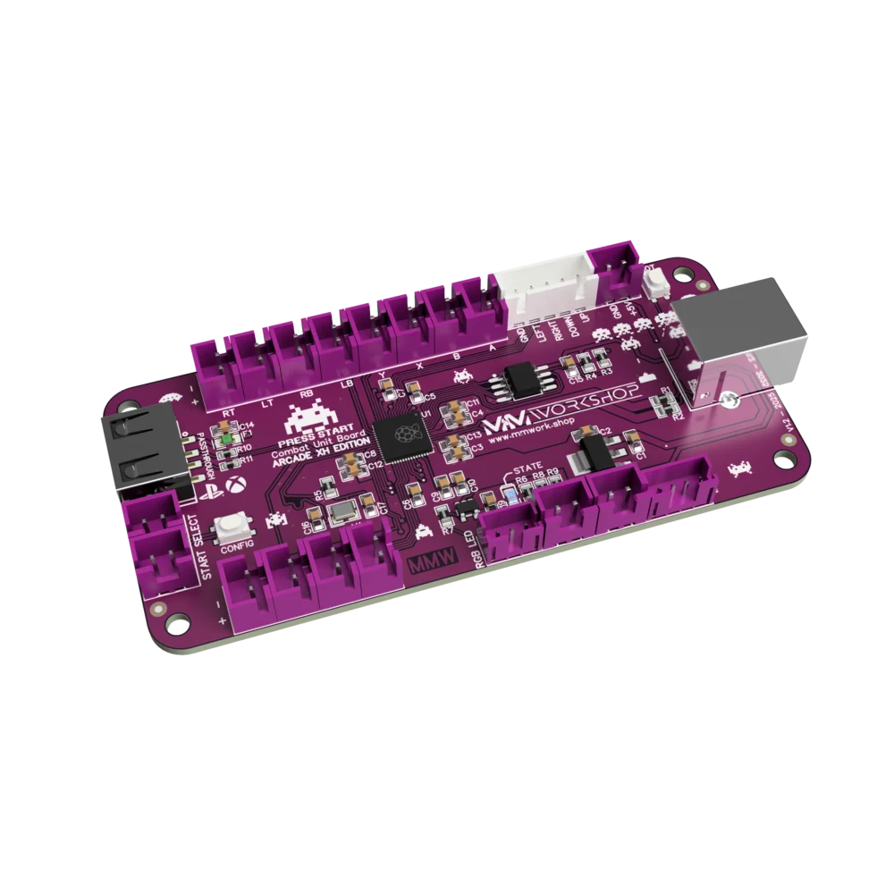 Combat Unit Board Arcade XH2.54 GP2040-CE Edition Toulouse Violette