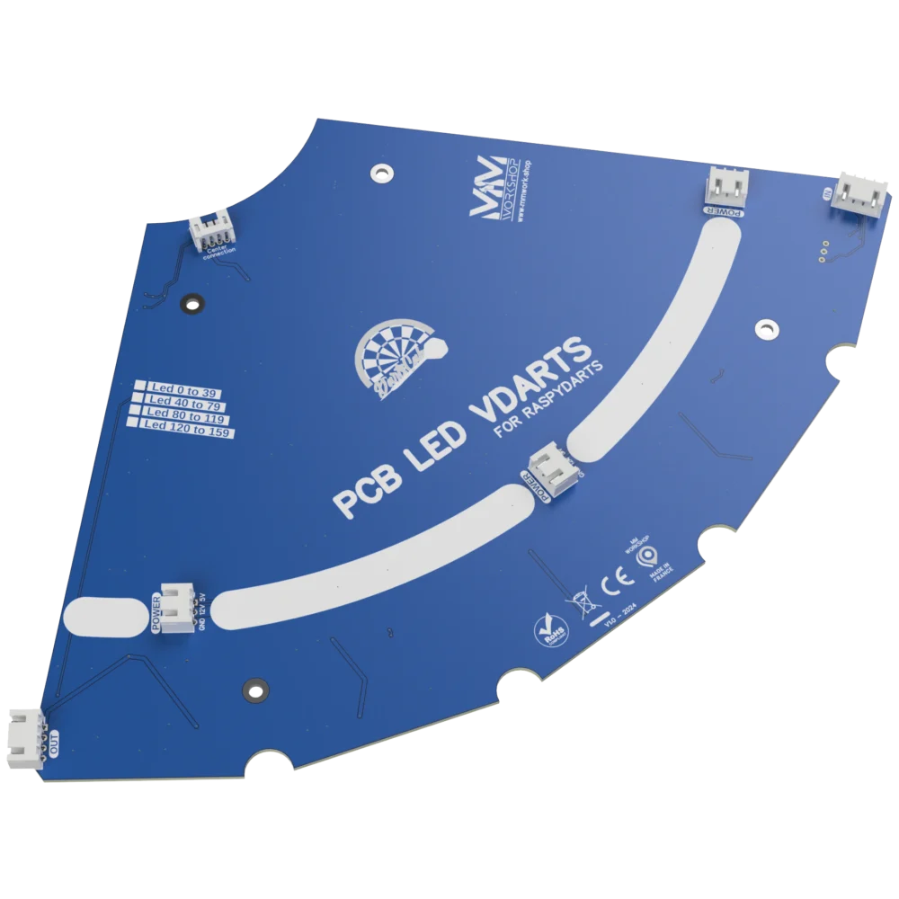 VDARTS PCB QUART RGB LED rear