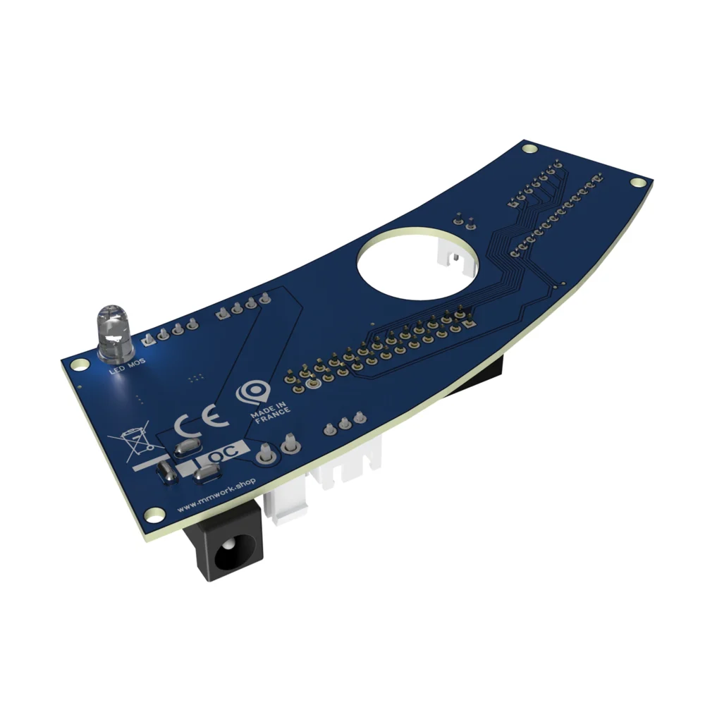 Carte électronique pour VDARTS H4L compatible Raspydarts arrière